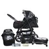 Bergsteiger 10tlg. Set: Kombi Kinderwagen "Rio" In Schwarz/Gemustert -Chicco shop bergsteiger 10tlg set kombi kinderwagen rio in schwarz gemustert