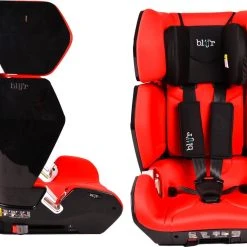 Blij’r Blij'r Uniek Autokindersitz I-size - 76cm - 150cm - ISOfix Rot/schwarz
