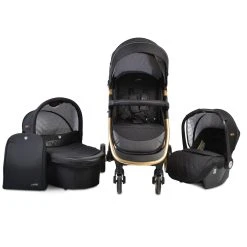 Cangaroo Kombikinderwagen Noble 3 In 1 In Schwarz