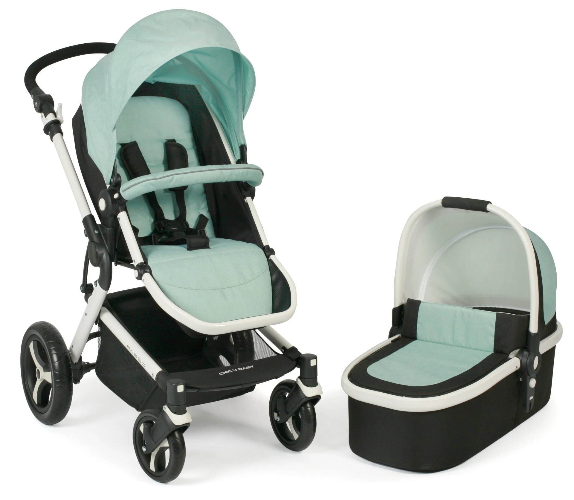 Chic 4 Baby Kinderwagen "Passo" In Mint 3 Chic 4 Baby Kinderwagen "Passo" In Mint