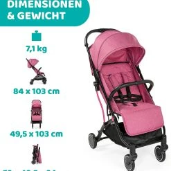 CHICCO Buggy Trolley Me, Rosa -Chicco shop chicco buggy trolley me rosa 7