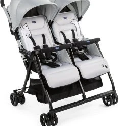 CHICCO Zwillingsbuggy Ohlalà Twin, Silber