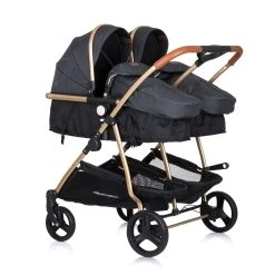 Chipolino Geschwisterkinderwagen Duo Smart In Grau