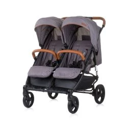 Chipolino Geschwisterkinderwagen Passo Doble In Grau