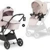 HAUCK 2in1 Kombi Kinderwagen Vision X Set Black, Melange Beige