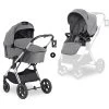 HAUCK 2in1 Kombi Kinderwagen Vision X Set Silver, Melange Grey