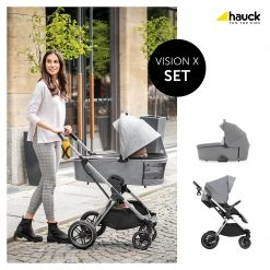 HAUCK 2in1 Kombi Kinderwagen Vision X Set Silver, Melange Grey -Chicco shop hauck 2in1 kombi kinderwagen vision x set silver melange grey 4
