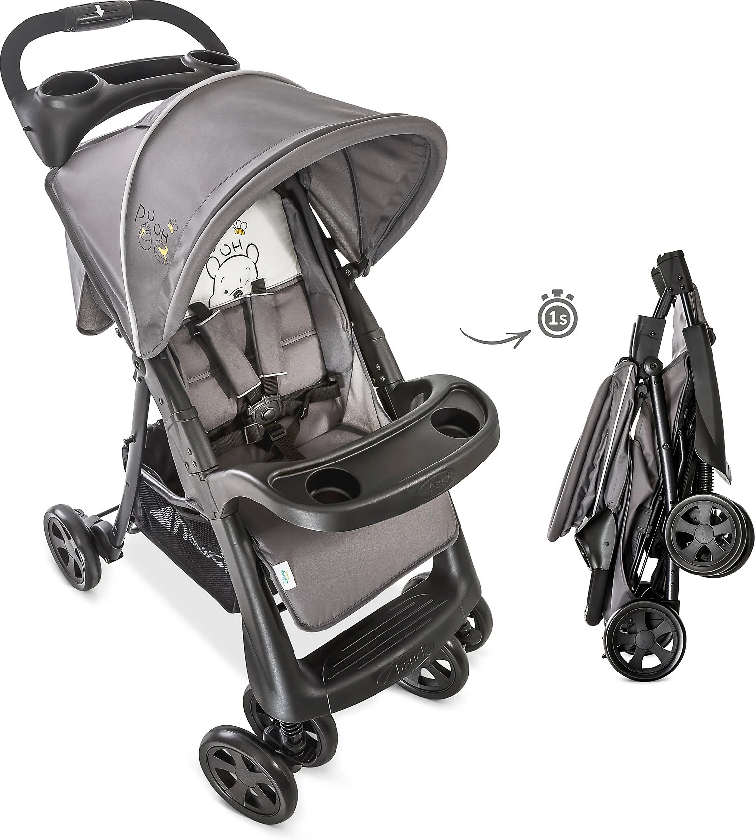HAUCK Buggy Shopper Neo II, Pooh Cuddles 4 HAUCK Buggy Shopper Neo II, Pooh Cuddles – Bild 2