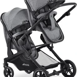 HAUCK Geschwisterwagen Atlantic Twin, Melange Grey -Chicco shop hauck geschwisterwagen atlantic twin melange grey 1