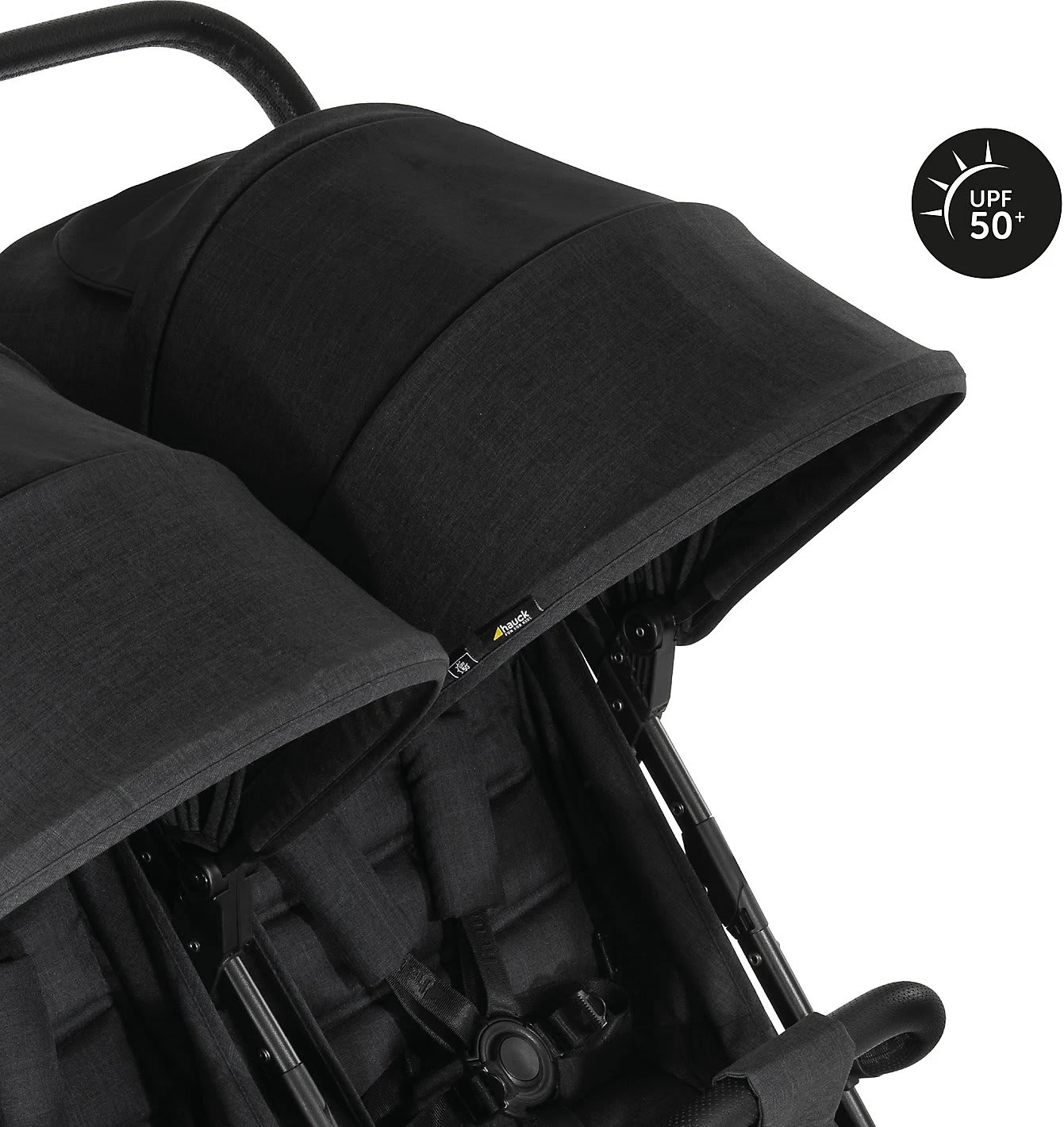 HAUCK Geschwisterwagen Uptown Duo, Melange Black 4 HAUCK Geschwisterwagen Uptown Duo, Melange Black – Bild 2