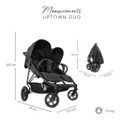 HAUCK Zwillings- Und Geschwisterbuggy Uptown Duo In Schwarz -Chicco shop hauck zwillings und geschwisterbuggy uptown duo in schwarz 4