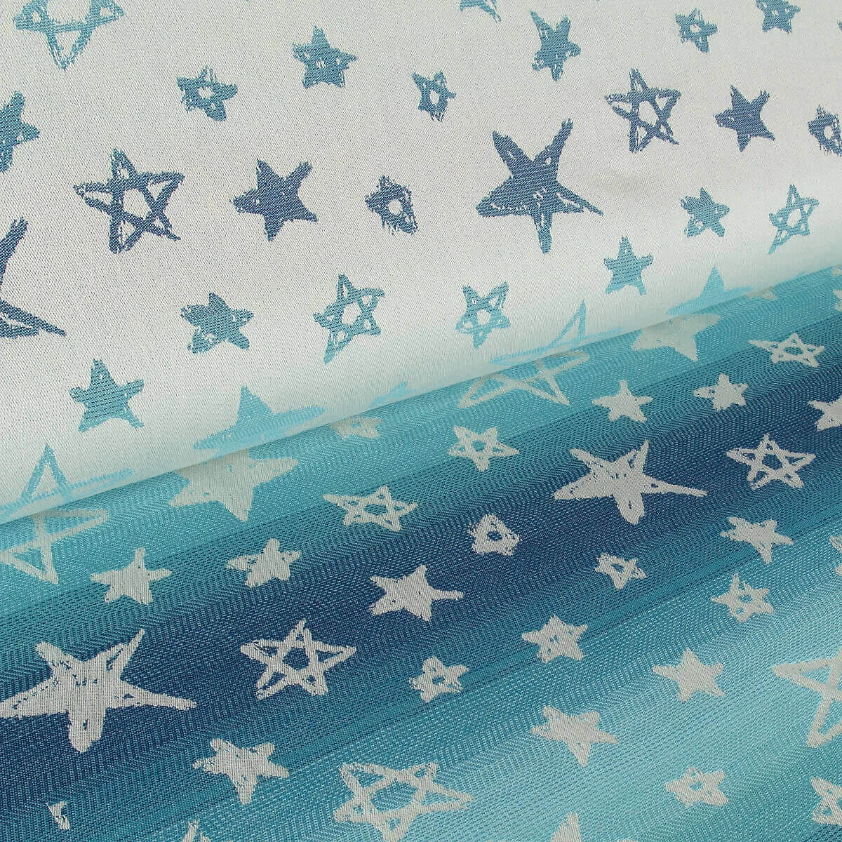 Hoppediz Babytragetuch Tragetuch KbA-Qualität Singapur Blue 4 Hoppediz Babytragetuch Tragetuch KbA-Qualität Singapur Blue – Bild 3