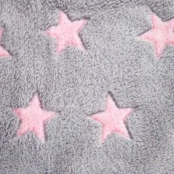 Hoppediz Einschlagdecke Fleece Babydecke In Sterne Grau-rosé -Chicco shop hoppediz einschlagdecke fleece babydecke in sterne grau rose 1