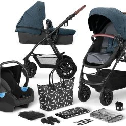 Kinderkraft Kinderwagen Xmoov, Multifunktional, 3in1, Denim