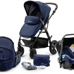 Kinderkraft Kombi Kinderwagen Moov, 3in1, Dunkelblau