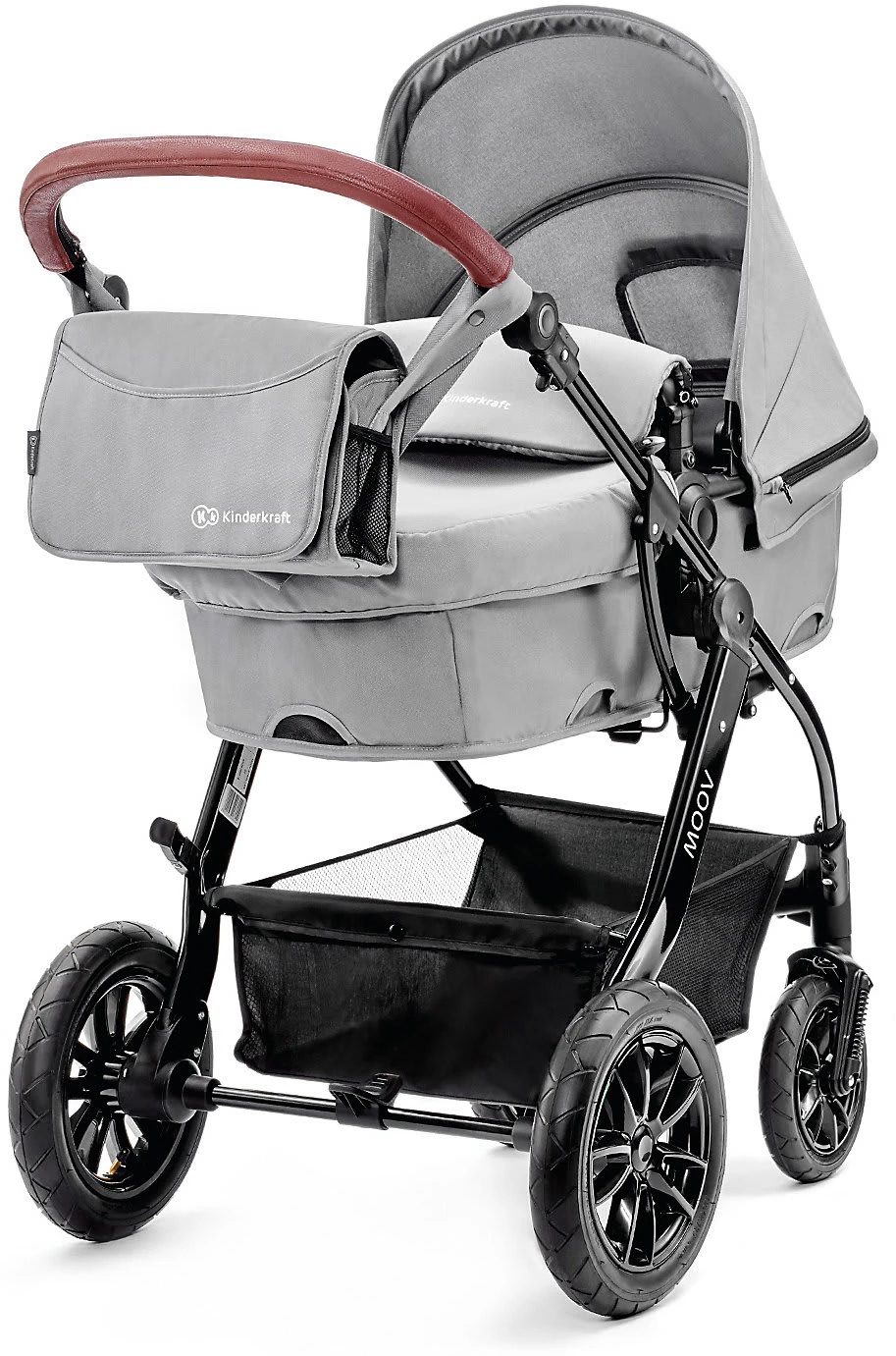 Kinderkraft Kombi Kinderwagen Moov, 3in1, Hellgrau 3 Kinderkraft Kombi Kinderwagen Moov, 3in1, Hellgrau – Bild 2