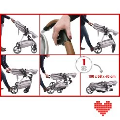 Lalalux Kinderwagen " Babyboomer " In Beige/dunkelgrau -Chicco shop lalalux kinderwagen babyboomer in beige dunkelgrau 4