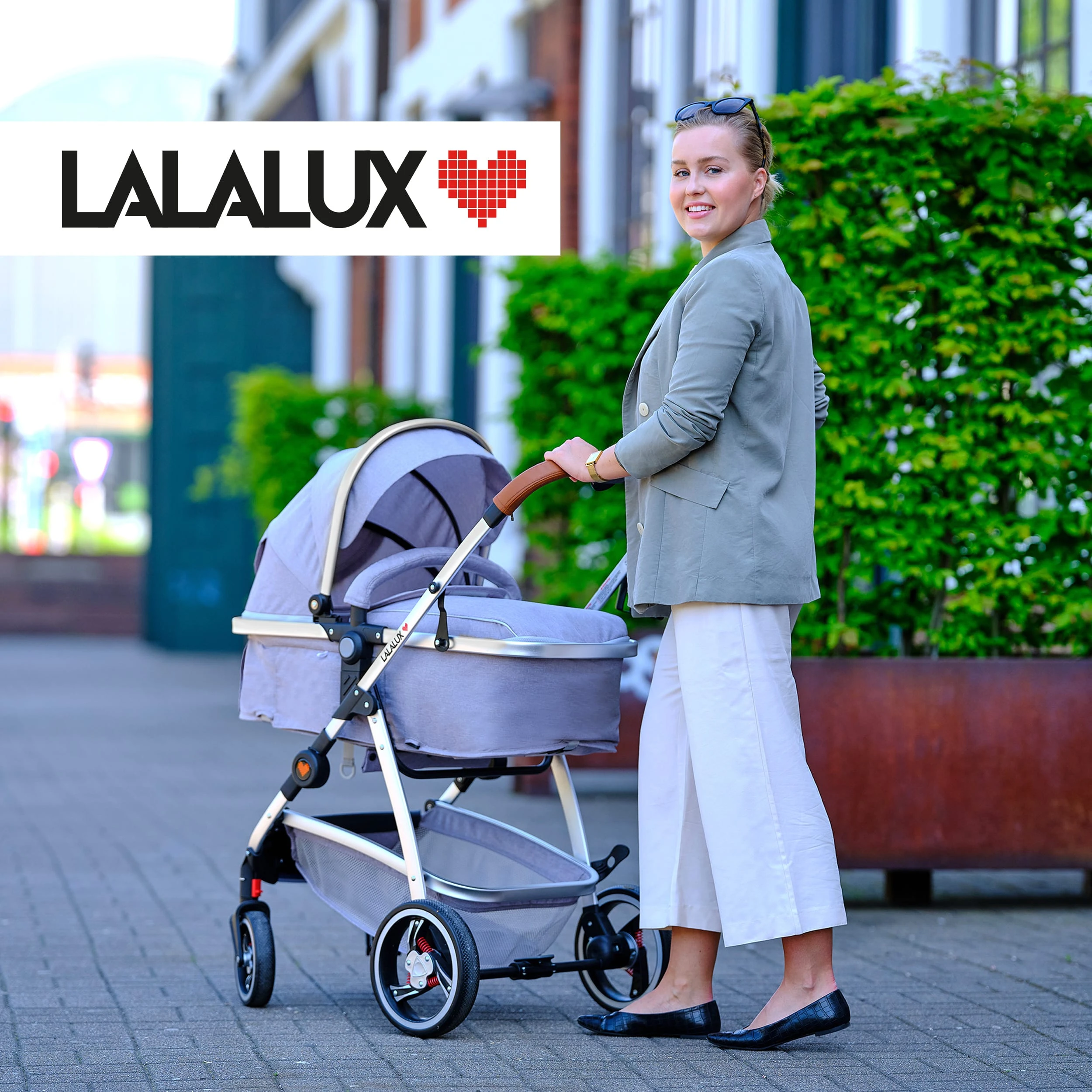 Lalalux Kinderwagen " Babyboomer " In Dunkelgrau 10 Lalalux Kinderwagen " Babyboomer " In Dunkelgrau – Bild 8