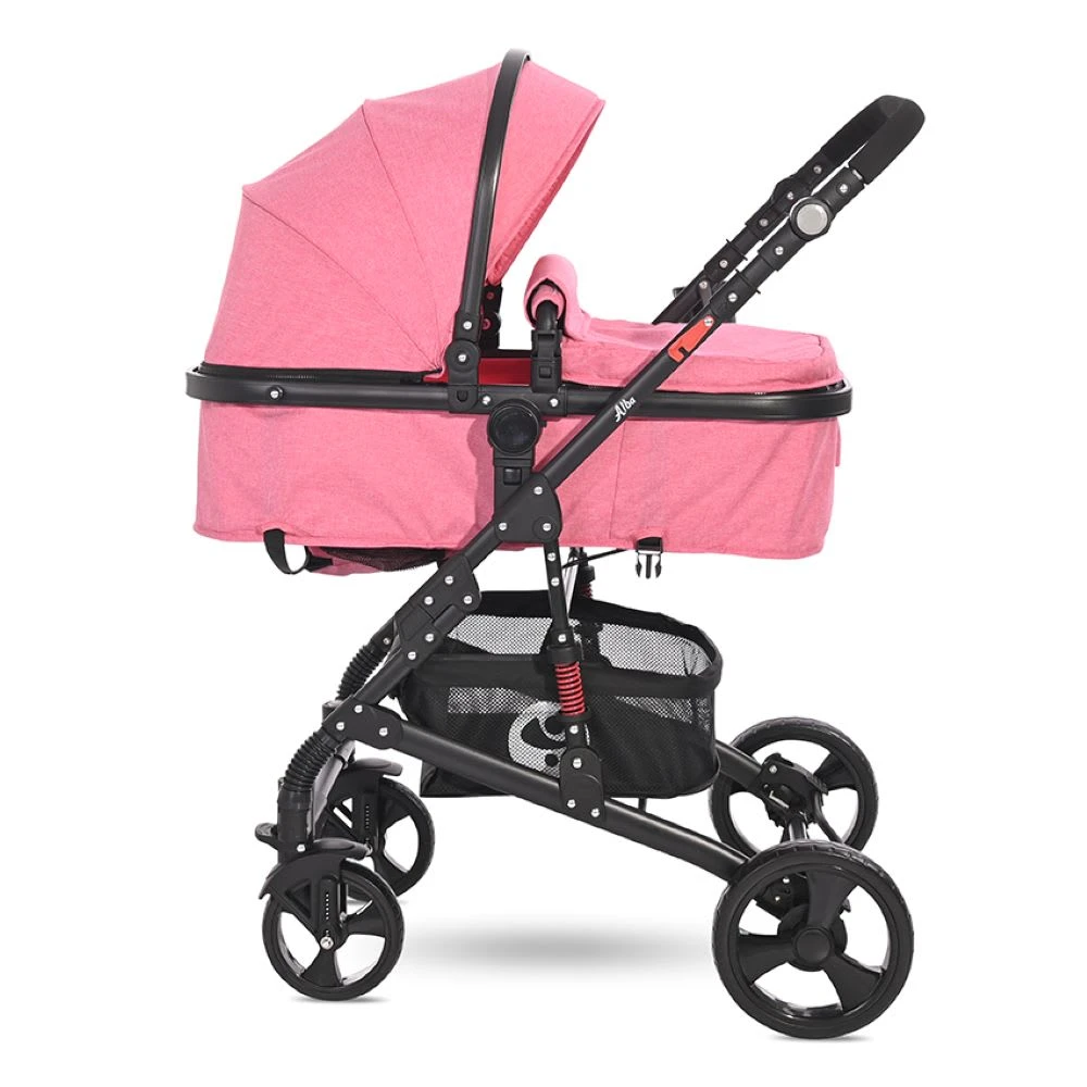 Lorelli Kinderwagen Alba Classic In Rosa 4 Lorelli Kinderwagen Alba Classic In Rosa – Bild 2