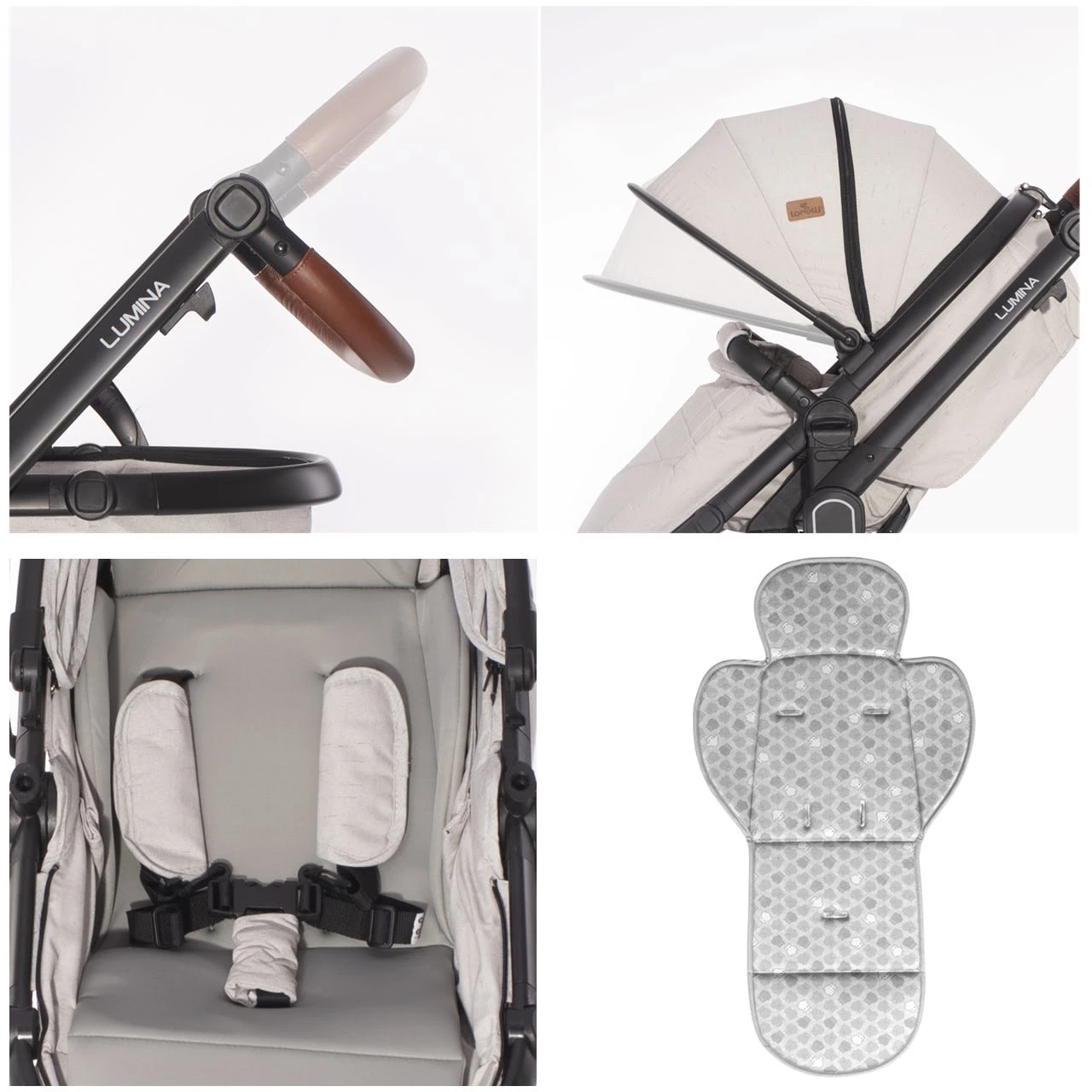 Lorelli Kombikinderwagen Lumina 2 In 1 In Natur 7 Lorelli Kombikinderwagen Lumina 2 In 1 In Natur – Bild 5