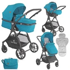 Lorelli Kombikinderwagen Starlight 3 In 1 In Blau
