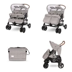 Lorelli Zwillingskinderwagen TWIN In Grau -Chicco shop lorelli zwillingskinderwagen twin in grau 1