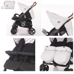 Lorelli Zwillingskinderwagen TWIN In Grau -Chicco shop lorelli zwillingskinderwagen twin in grau 3