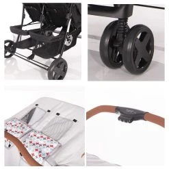 Lorelli Zwillingskinderwagen TWIN In Grau -Chicco shop lorelli zwillingskinderwagen twin in grau 4