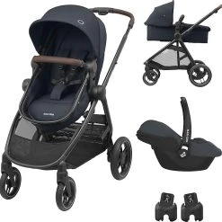 Maxi-Cosi Buggy Zelia³ Set (Zelia³ + Cabriofix I-Size) Essential Graphite