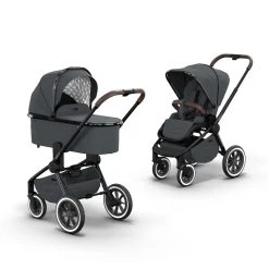 Kombi-Kinderwagen Moon Kombikinderwagen In Grau