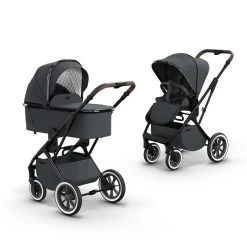 Kombi-Kinderwagen Moon Kombikinderwagen In Grau