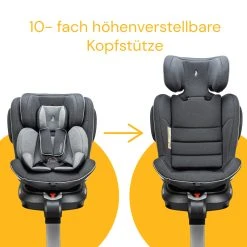 Osann Kindersitz "Eno360 SL" In Dark Grey Melange - Gruppe 0+/1/2/3 -Chicco shop osann kindersitz eno360 sl in dark grey melange gruppe 0 1 2 3 4