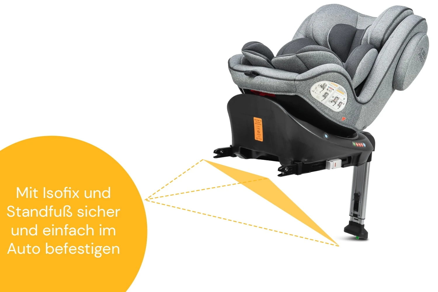 Osann Kindersitz "Eno360 SL" In Light Grey Melange - Gruppe 0+/1/2/3 9 Osann Kindersitz "Eno360 SL" In Light Grey Melange - Gruppe 0+/1/2/3 – Bild 7