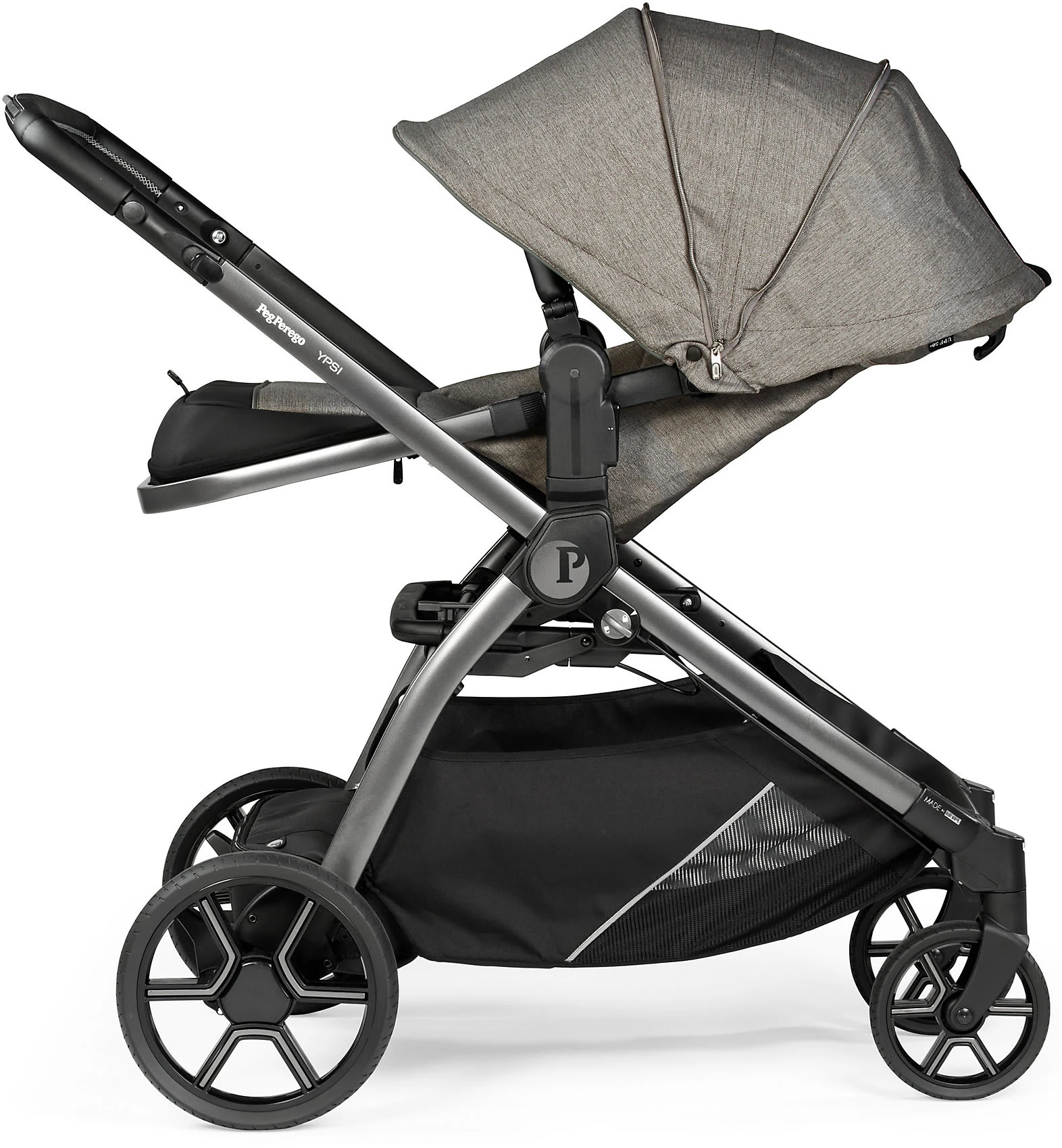 PEG PEREGO Kombi Kinderwagen Ypsi, City Grey 5 PEG PEREGO Kombi Kinderwagen Ypsi, City Grey – Bild 3