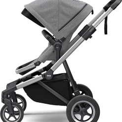 Thule Sleek + Bassinet, Stadtbuggy Mit Kinderkörbchen, Grey Melange -Chicco shop thule sleek bassinet stadtbuggy mit kinderkorbchen grey melange 3