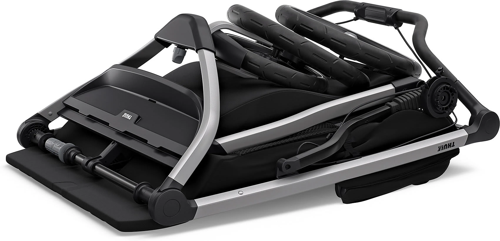 Thule Urban Glide 2, Geschwisterwagen Aluminium/Jet Schwarz 10 Thule Urban Glide 2, Geschwisterwagen Aluminium/Jet Schwarz – Bild 8