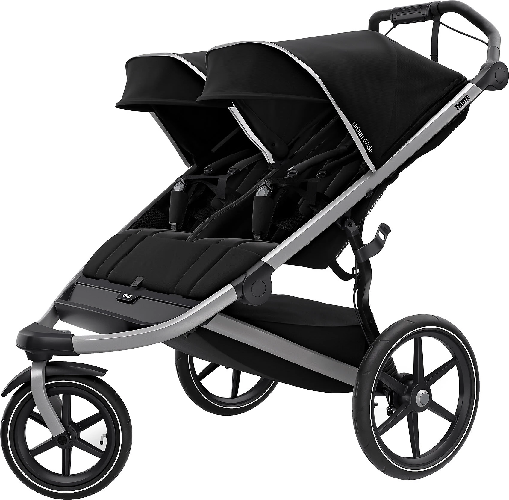 Thule Urban Glide 2, Geschwisterwagen Aluminium/Jet Schwarz 3 Thule Urban Glide 2, Geschwisterwagen Aluminium/Jet Schwarz