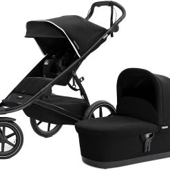 Thule " Urban Glide 2, Jogging-Buggy Mit Kinderkörbchen, Grau Melange